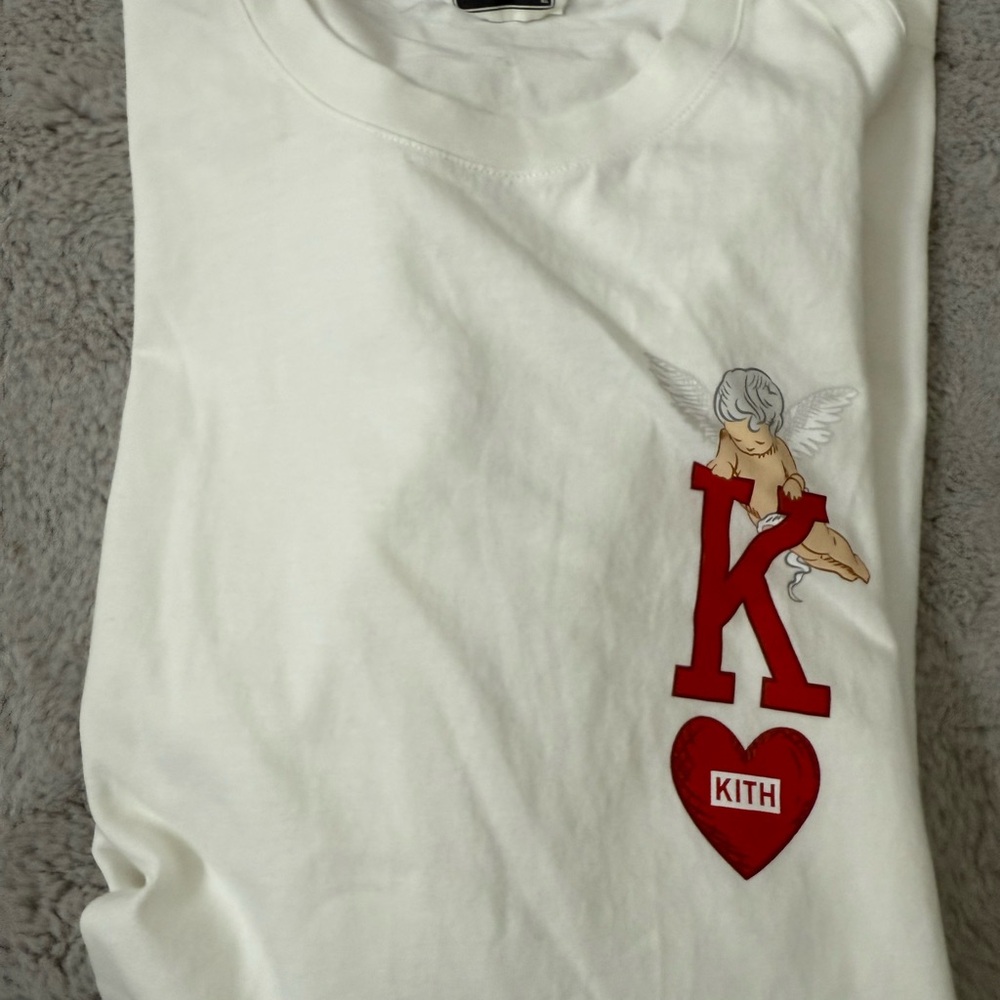 Kith White Red Short Sleeve Tee